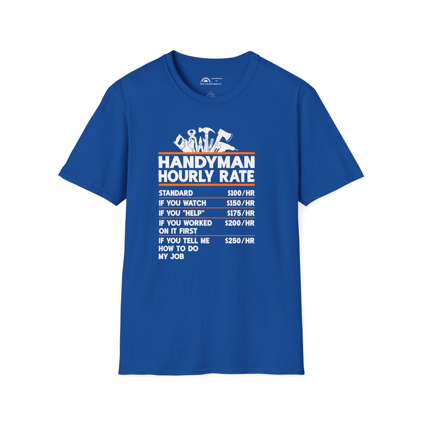 Handyman Hourly Rate T-shirt