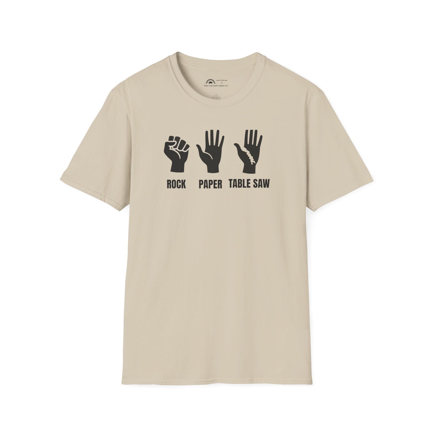 Rock Paper Tablesaw T-shirt