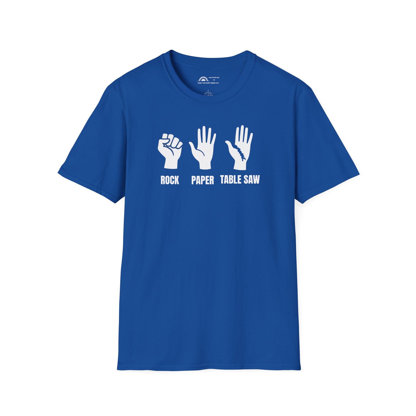 Rock Paper Tablesaw T-shirt