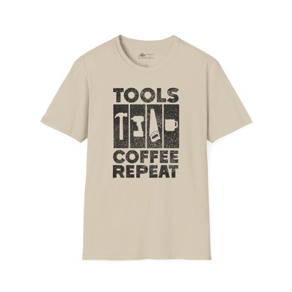 Tools Coffee Repeat T-shirt