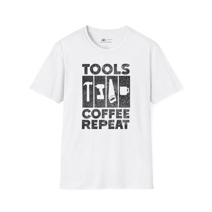 Tools Coffee Repeat T-shirt