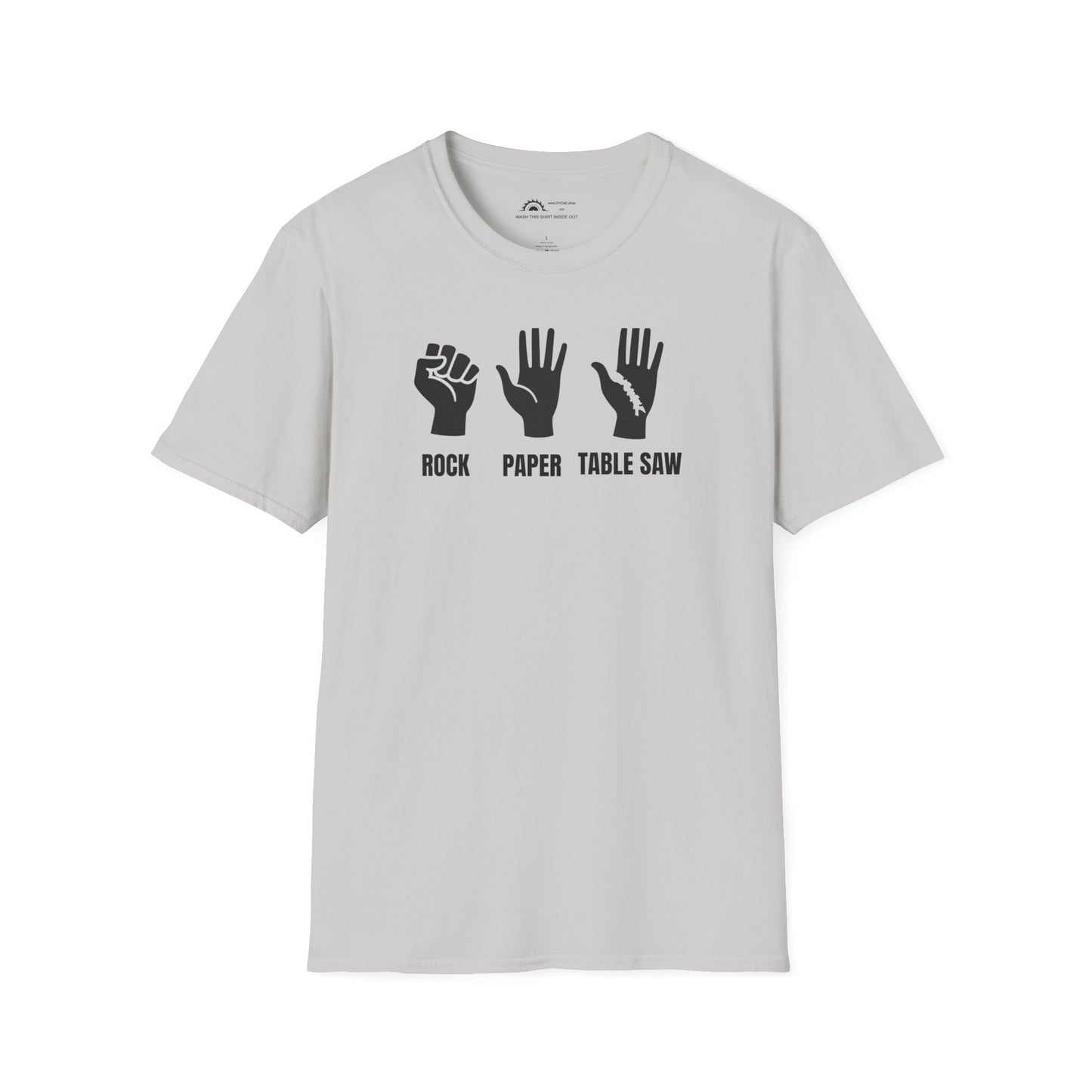 Rock Paper Tablesaw T-shirt