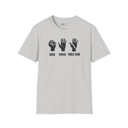 Rock Paper Tablesaw T-shirt