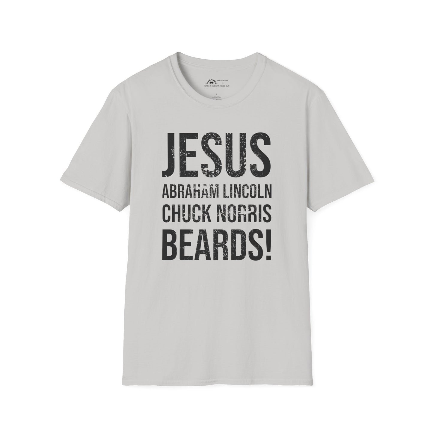 Jesus Abe Chuck Beards T-shirt