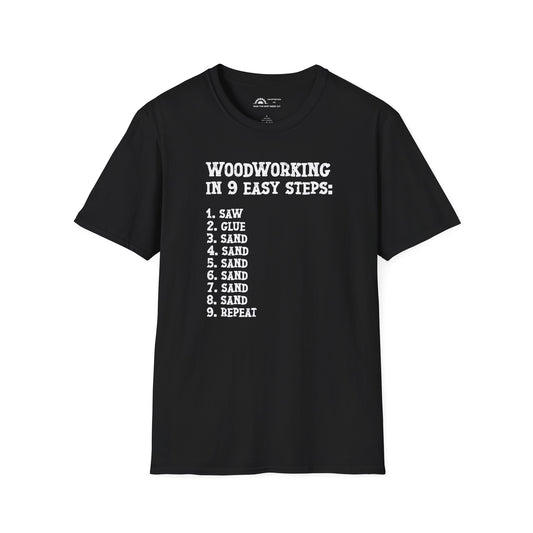 Woodworking 9 Easy Steps T-shirt