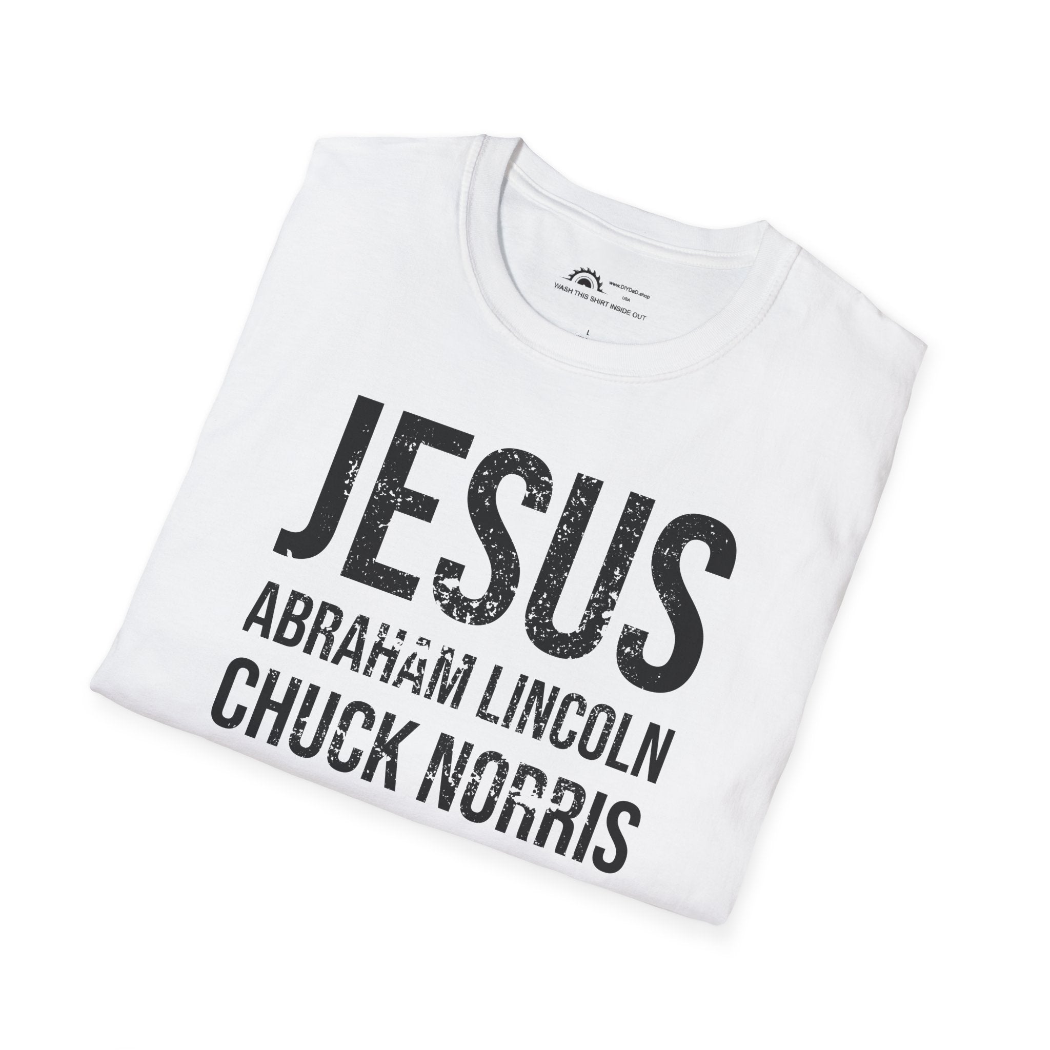 Jesus Abe Chuck Beards T-shirt