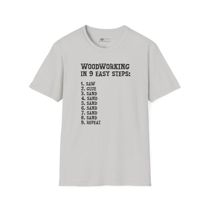 Woodworking 9 Easy Steps T-shirt