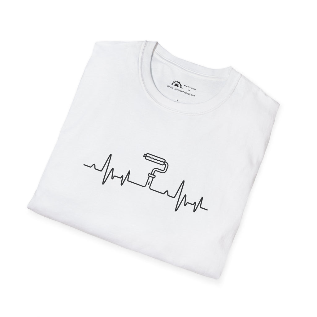 Heartbeat Paint Roller  T-shirt