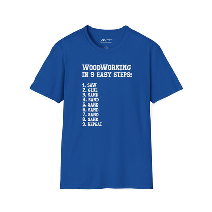 Woodworking 9 Easy Steps T-shirt