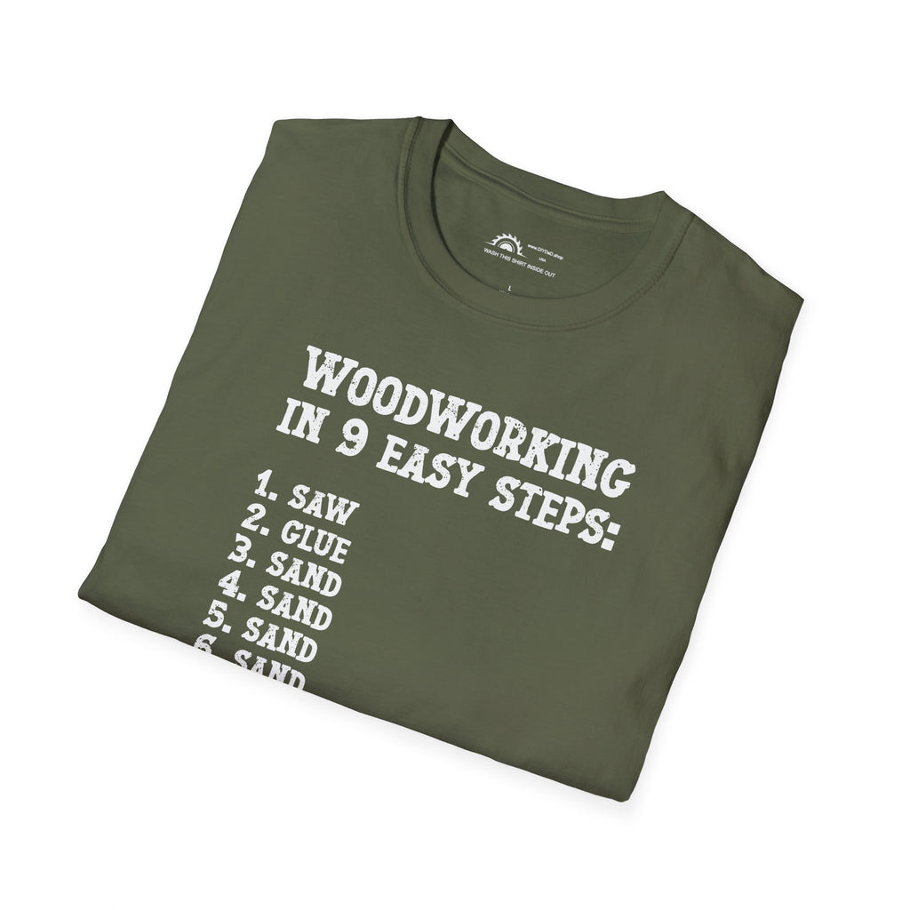 Woodworking 9 Easy Steps T-shirt