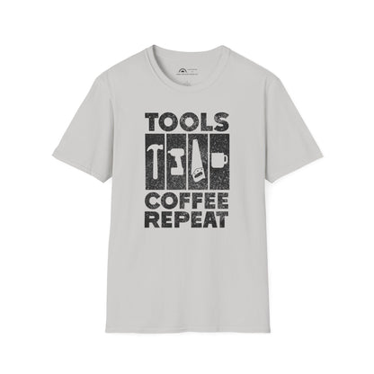Tools Coffee Repeat T-shirt