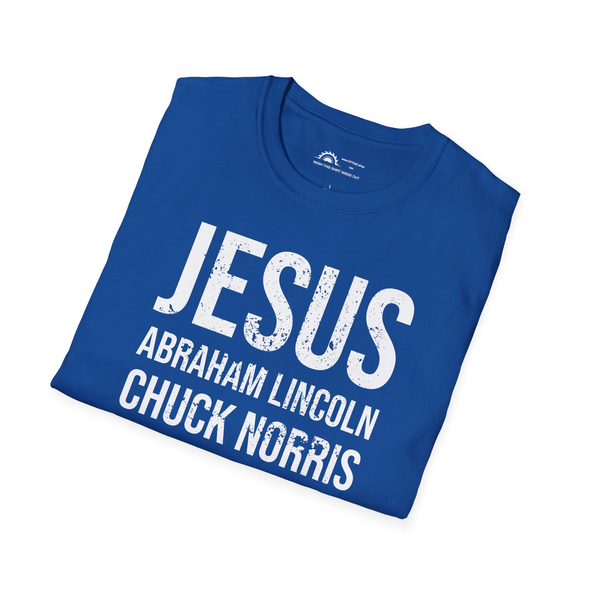 Jesus Abe Chuck Beards T-shirt