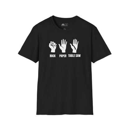 Rock Paper Tablesaw T-shirt