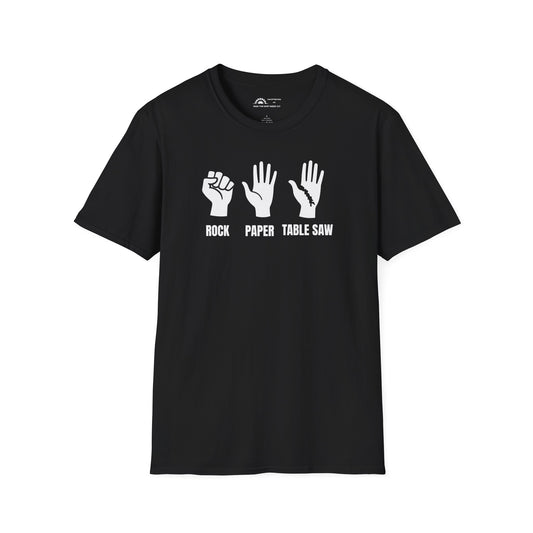Rock Paper Tablesaw T-shirt
