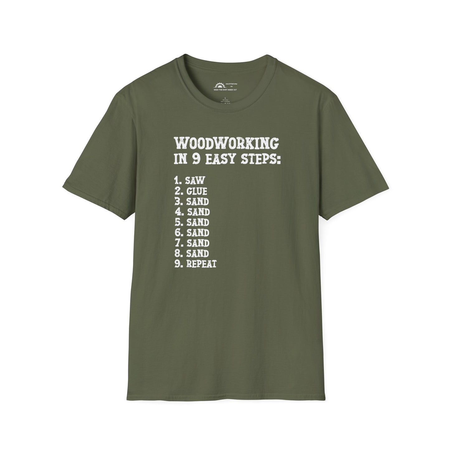 Woodworking 9 Easy Steps T-shirt