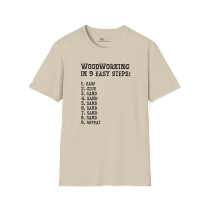 Woodworking 9 Easy Steps T-shirt