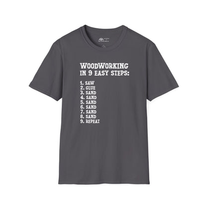 Woodworking 9 Easy Steps T-shirt