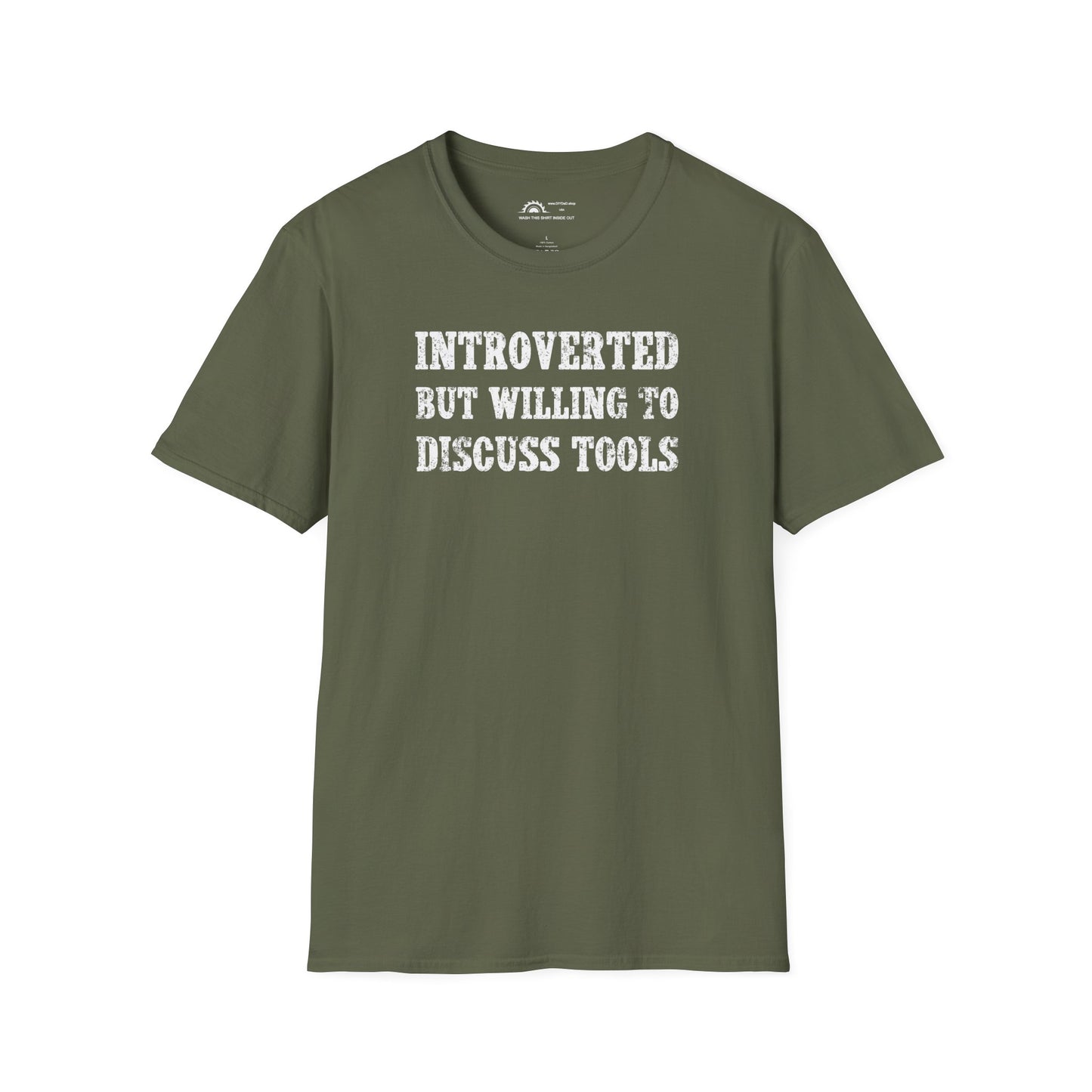 Introverted But Willing To Discuss Tools T-shirt