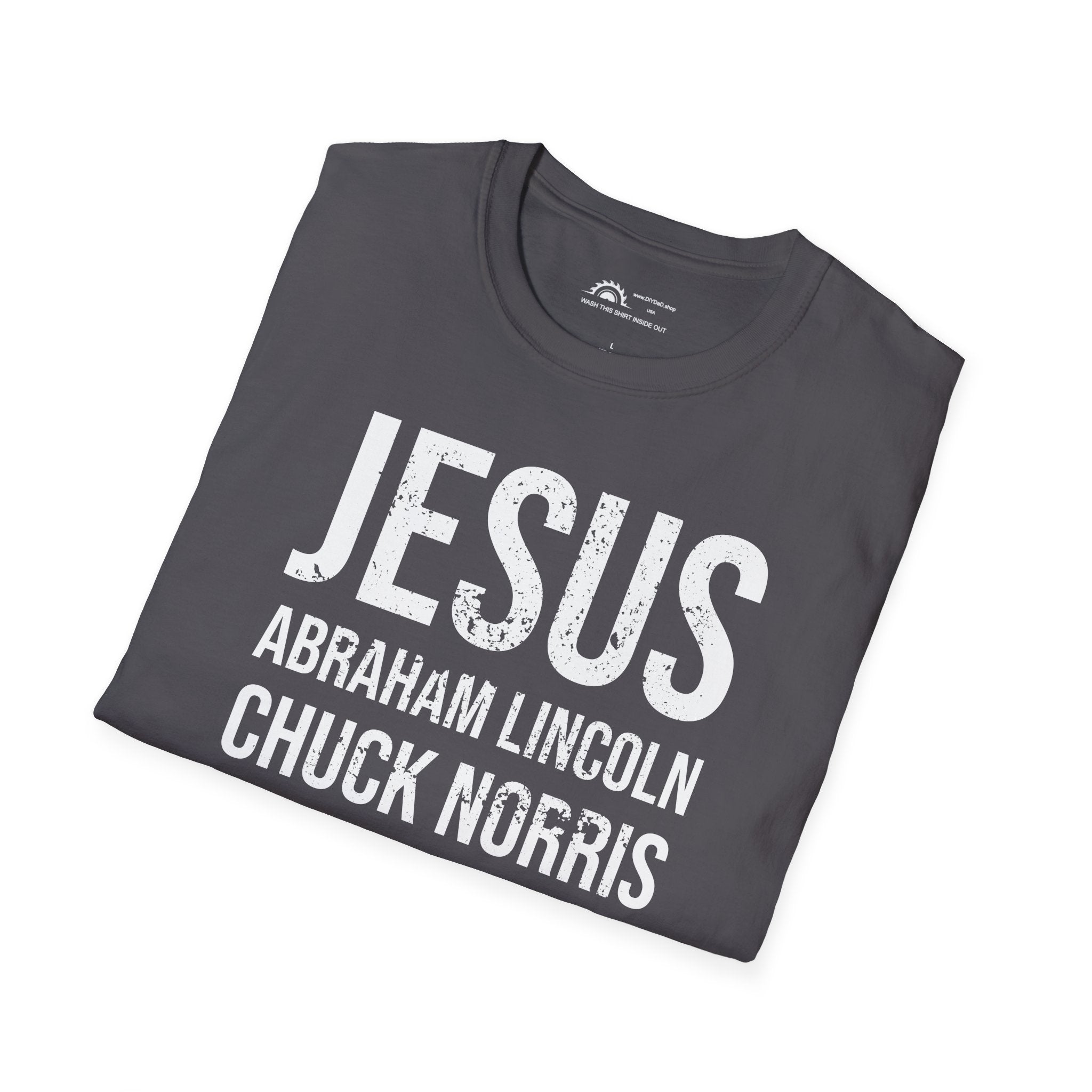 Jesus Abe Chuck Beards T-shirt