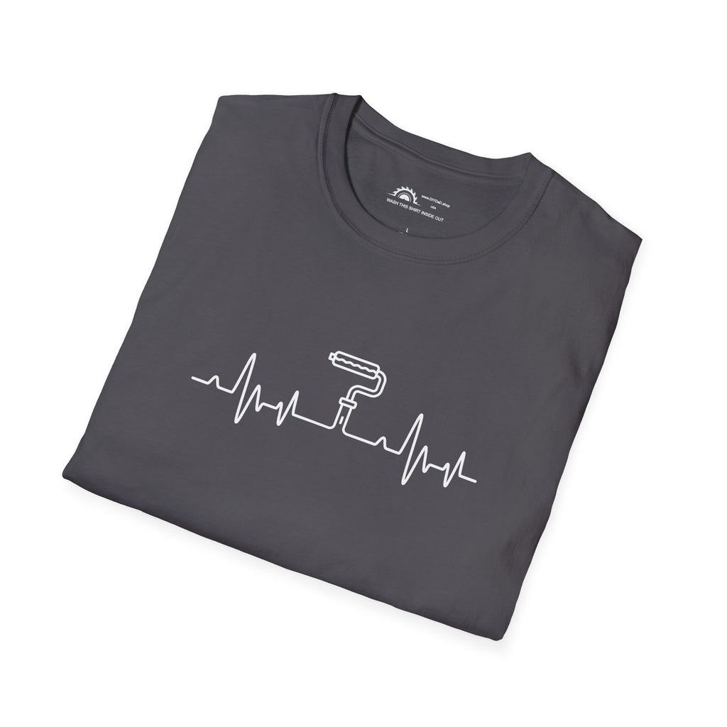 Heartbeat Paint Roller  T-shirt