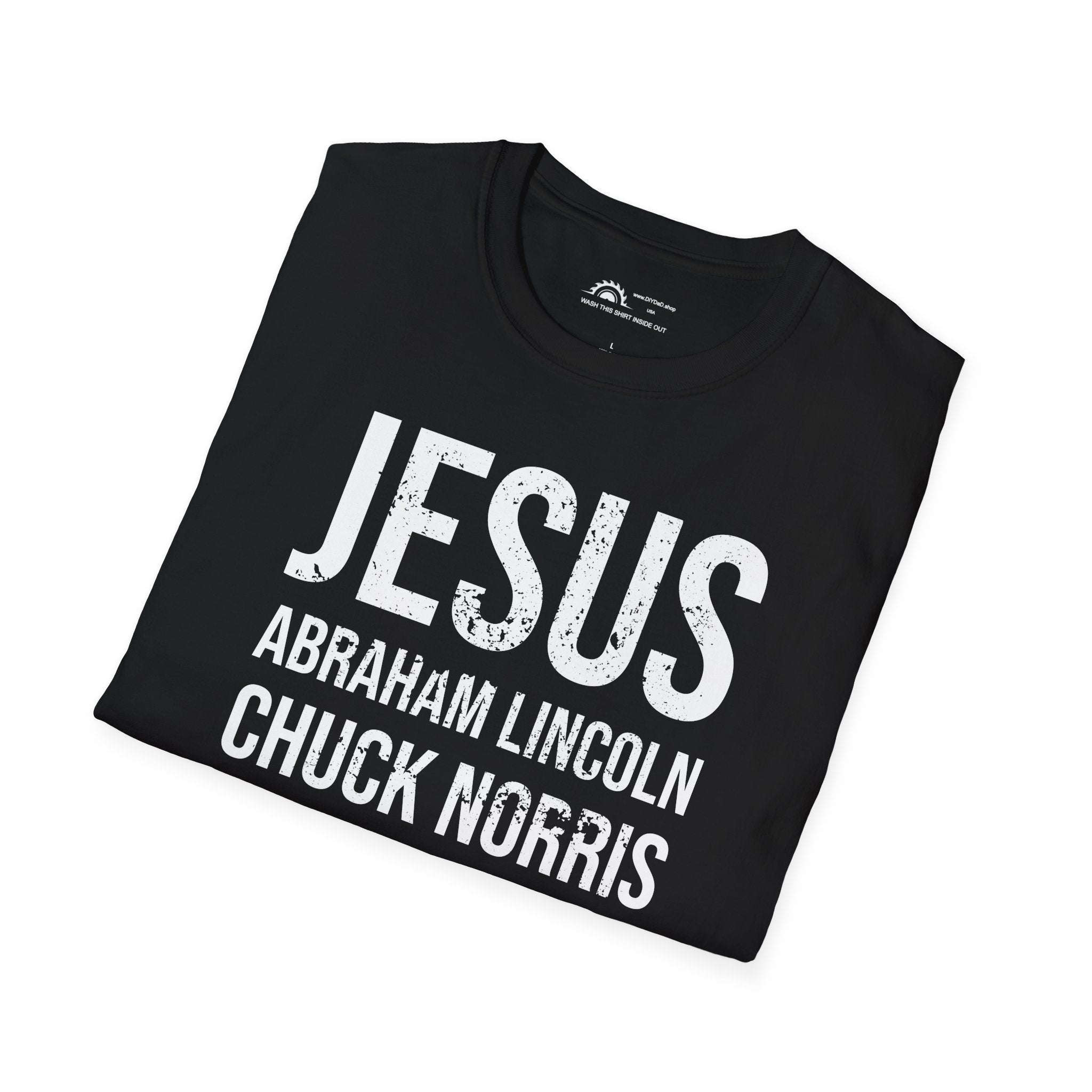 Jesus Abe Chuck Beards T-shirt