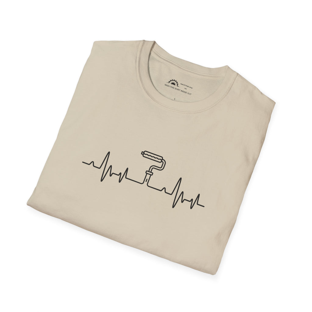Heartbeat Paint Roller  T-shirt